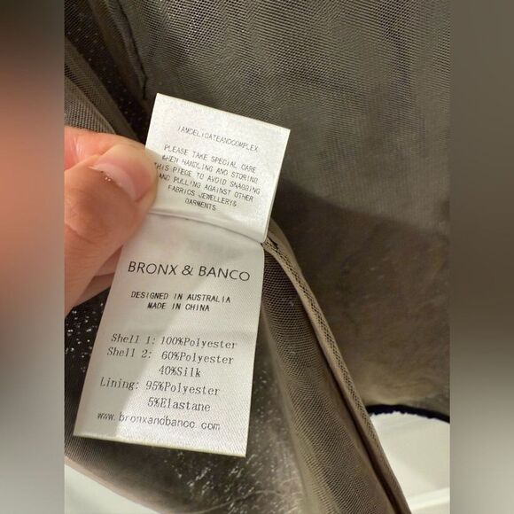 NWOT BRONX AND BANCO Wednesday Sequin Halterneck Mini Dress - Picture 16 of 16